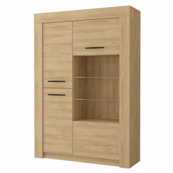 eoshop Vitrina Snel 2D 01, hrast Hikora