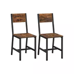 Songmics Jedilni stol 36x466x871 cm rjav