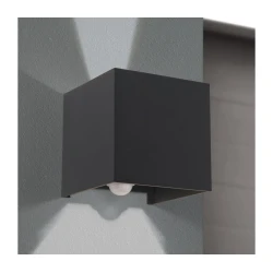 Orion AL 11-1314 - LED spoljašnje zidno svetlo sa senzorom CUBE-S LED/13W/230V IP54 antracit