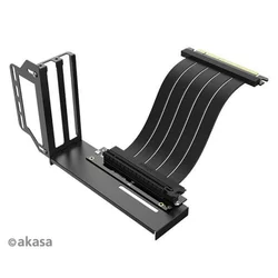 AKASA RISER BLACK PRO, navpično držalo za grafični procesor   kabel PCIe 3.0 Riser Premium