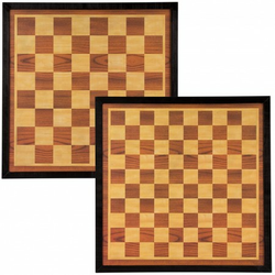 Lesena dvostranska šahovnica Abbey 49,5x49,5x1,5 cm