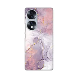 Silikonska maska za Huawei Honor 70 Pink Marble Print šarena