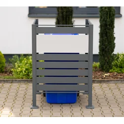 Metall-Mülltonnenverkleidung Planum, Anthrazit