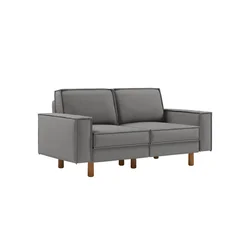 ATELIER DEL SOFA 2-Seat Sofa Sparrow 2 Obsidian Walnut
