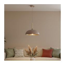 Brilagi - Luster na sajli ABRAHAM 1xE27/60W/230V, prečnik 35 cm, bež
