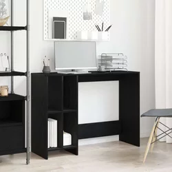 Stol s policom Crni hrast 102,5 x 35 x 75 cm Konstruirano drvo
