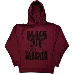 Black Sabbath Kapuco Band and Logo Unisex Maroon Red M