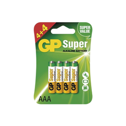 8 kosov Alkalna baterija AAA GP SUPER 1,5V