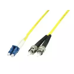 MicroConnect Patch Kabel - LC/UPC-ST/UPC 5m OS2 Optični, Rumen