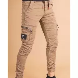 Squareonline Muške cargo pantalone, Bež