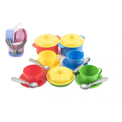 Teddies Komplet plastičnih posodic v barvah 12m+