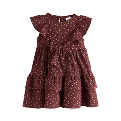 Next Obleka  čokolada / svetlo roza