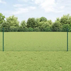 Zatvorena žičana ograda s postovima 100 x 0,8 m Zelena Mreža