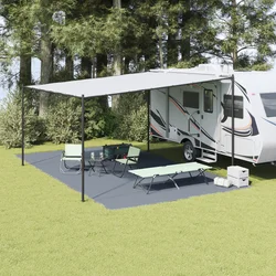 Teppi za šator Plava i siva 700 x 400 cm Polietilen