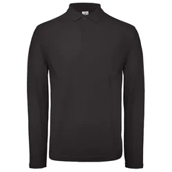 MAJICA DUGI RUKAVI POLO B&C ID.001 LSL 180G CRNA M