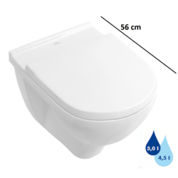 VILLEROY & BOCH stenska viseča WC školjka O.novo Washdown (56601001)