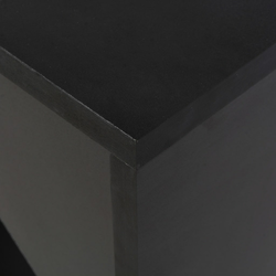 vidaXL Barska miza s premično polico 138x40x120 cm črna
