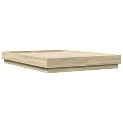 Vidaxl Posteljni okvir sonoma hrast 150x200 cm inženirski les