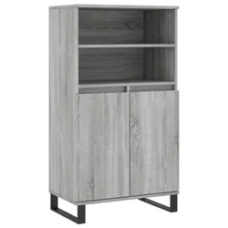 Visoka komoda siva sonome 60x36x110 cm od konstruiranog drva