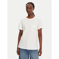 Liu Jo Majica WA5140 JS904 Bela Regular Fit