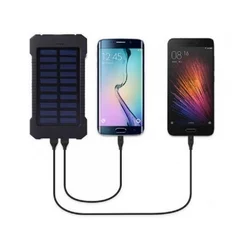 GEMBIRD HRD-T12 Power Bank, Solarni, 12000mAh, 2xUSB, LED, Crni