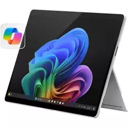 Microsoft Surface Pro 2-in-1 Laptop/Tablet (2024), Windows 11 Copilot+ PC, 13 Touchscreen LCD Display, Snapdragon X Plus (10 Core), 16GB RAM, 256GB Storage, 5G Connectivity, Platinum