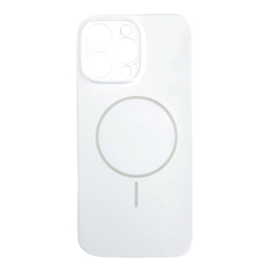 Silikonska futrola Magsafe LUX Iphone 16 PRO MAX BELA