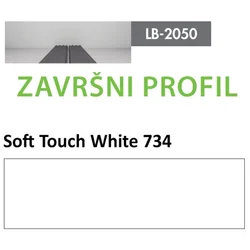 Profil Zidni MDF Završni LB-2050-B Soft Touch White (734) 2800x133x18mm ( 026-113 )