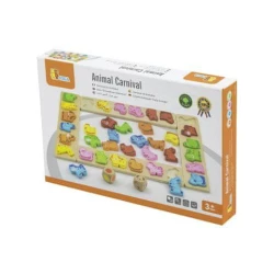 Viga Toys Lesena igra - karneval živali