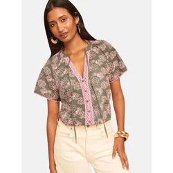 love & roses Bluza oliva/roza