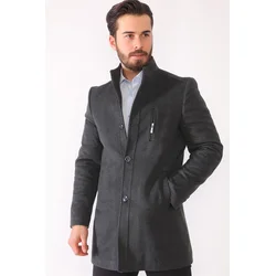 PLT8386 DEWBERRY MENS COAT-SMOKED