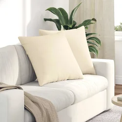 Jastučići za sofu 2 pcs Krema 60 x 60 cm Kordura tekstil