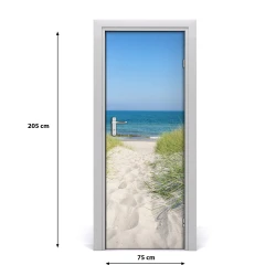 tulup.si Samolepilni tapete na vratih Obalne sipine 75x205 cm