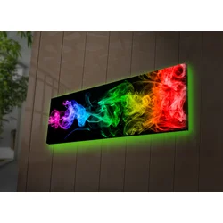 Wallity Slika na platnu sa LED osvetljenjem 30x90cm