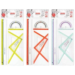 Herlitz Set ravnil 4/1, na blistru, sort barve 11368222
