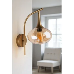 Opviq Zidna lampa 9048-1A, Zlatne boje