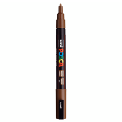 UNI Marker Uni PC-3M POSCA, Rjava