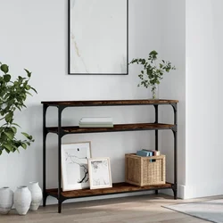 Konzolni stol boja hrasta 100x29x75 cm od konstruiranog drva
