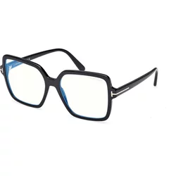 Tom Ford Ženski okvir za dioptrijske naočare Blue Block 0FT6063-B 156, Crni