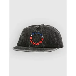 Blue Tomato 5 Panel Cap washed black