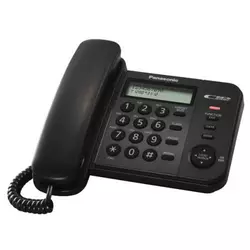 Žični telefon Panasonic KX-TS560FXB, crni