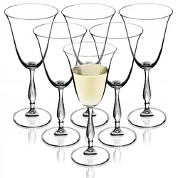 KADAX Komplet 6 elegantnih kozarcev za rdeče in belo vino, 250 ml