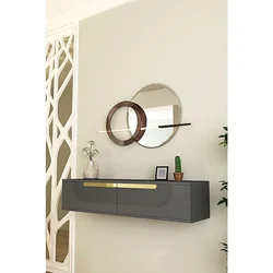 Hanah Home komoda Meyra 120, 120 cm, antracit / zlatna