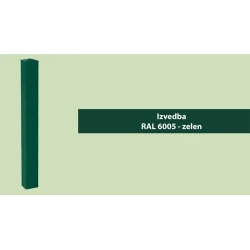 STEBER PRAVOKOTNI BUILDER 2400X60X40 ZELEN RAL 6005