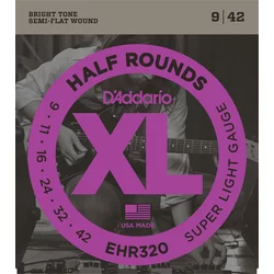 DAddario EHR 320 Half Round Super Light