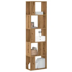 Regal za knjige s 5 razina boja hrasta 45x23,5x162,5 cm drveni