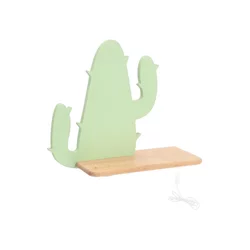 Cactus 2 Wall Lamp 4 Led 4000K Iq Kids With Cable, Plug And Switch Green Fsc Mix 70%
