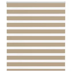 Zebra zavjesa Pješčano smeđa 120x100 cm Širina tkanine 115,9 cm Poliester