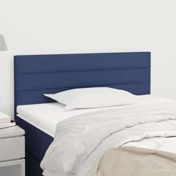 Vidaxl Posteljno vzglavje modro 100x5x78/88 cm blago
