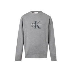 Calvin Klein Jeans Majica temno modra / siva / bela